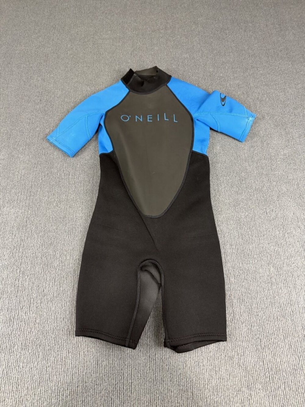 O'Neill Reactor II 2mm Short Sleeve Wetsuit Black/Blue Youth 10